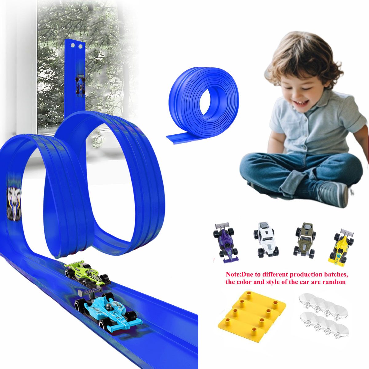 Kids Educational Device - Net Bag 13Ft/16.3Ft Flexible Track Toy