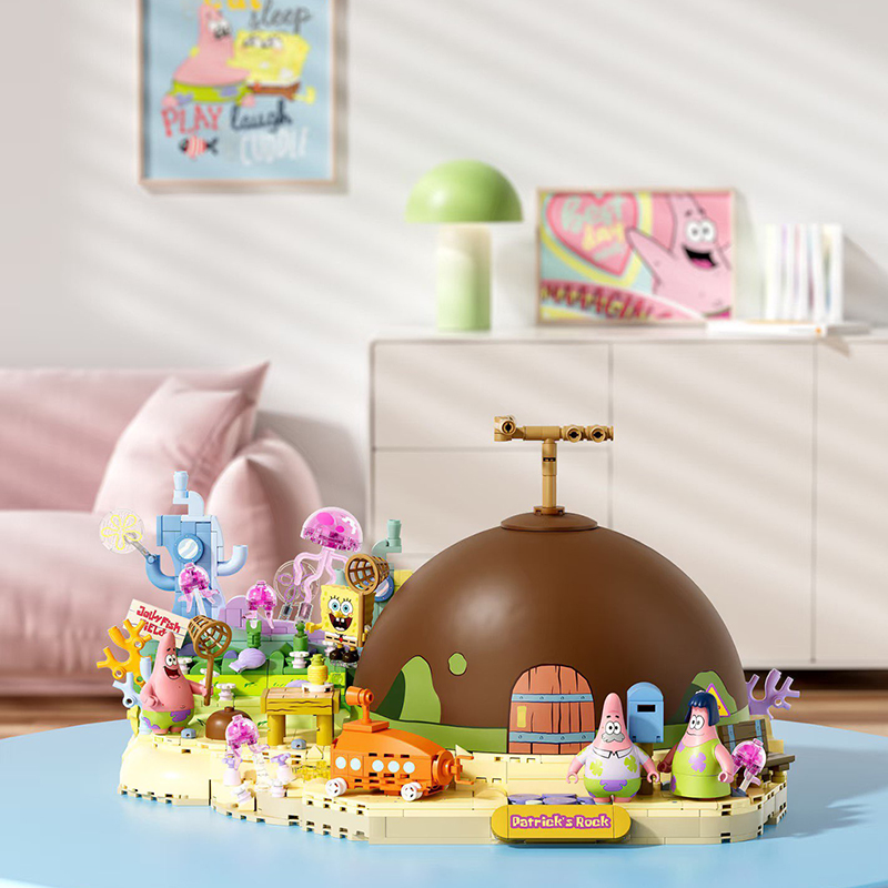 Kids Education Toys - Spongebob Patrick Star Rock House Building