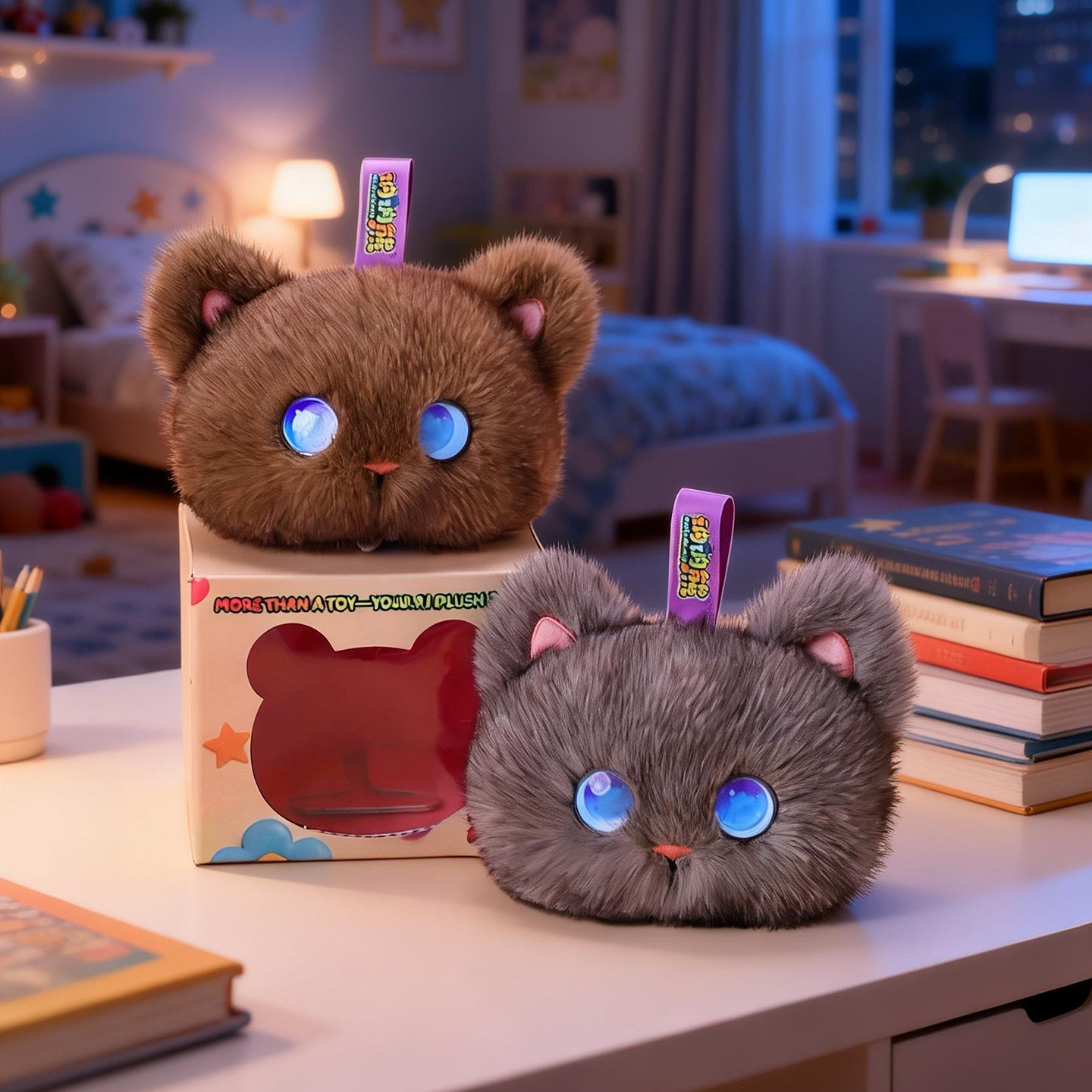 Kids Education Toys - Tobot AI Plush Cat Toy Interactive