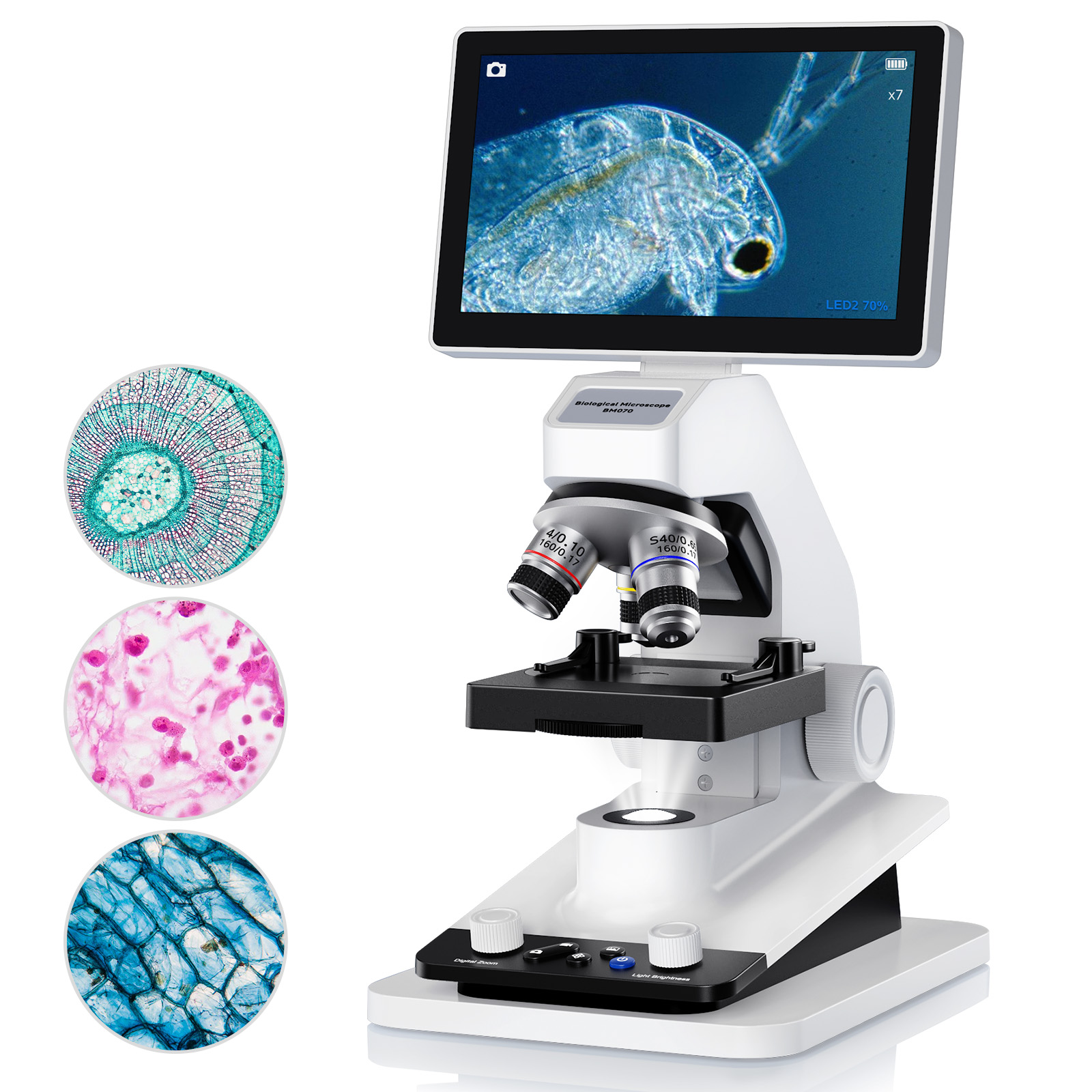 Education Kids Definition - 7inch Digital Microscope for Kids Adult1200X