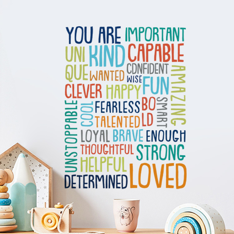 Positive Kid Classroom Wall Pi - Kids Education Motivation 评论和价格