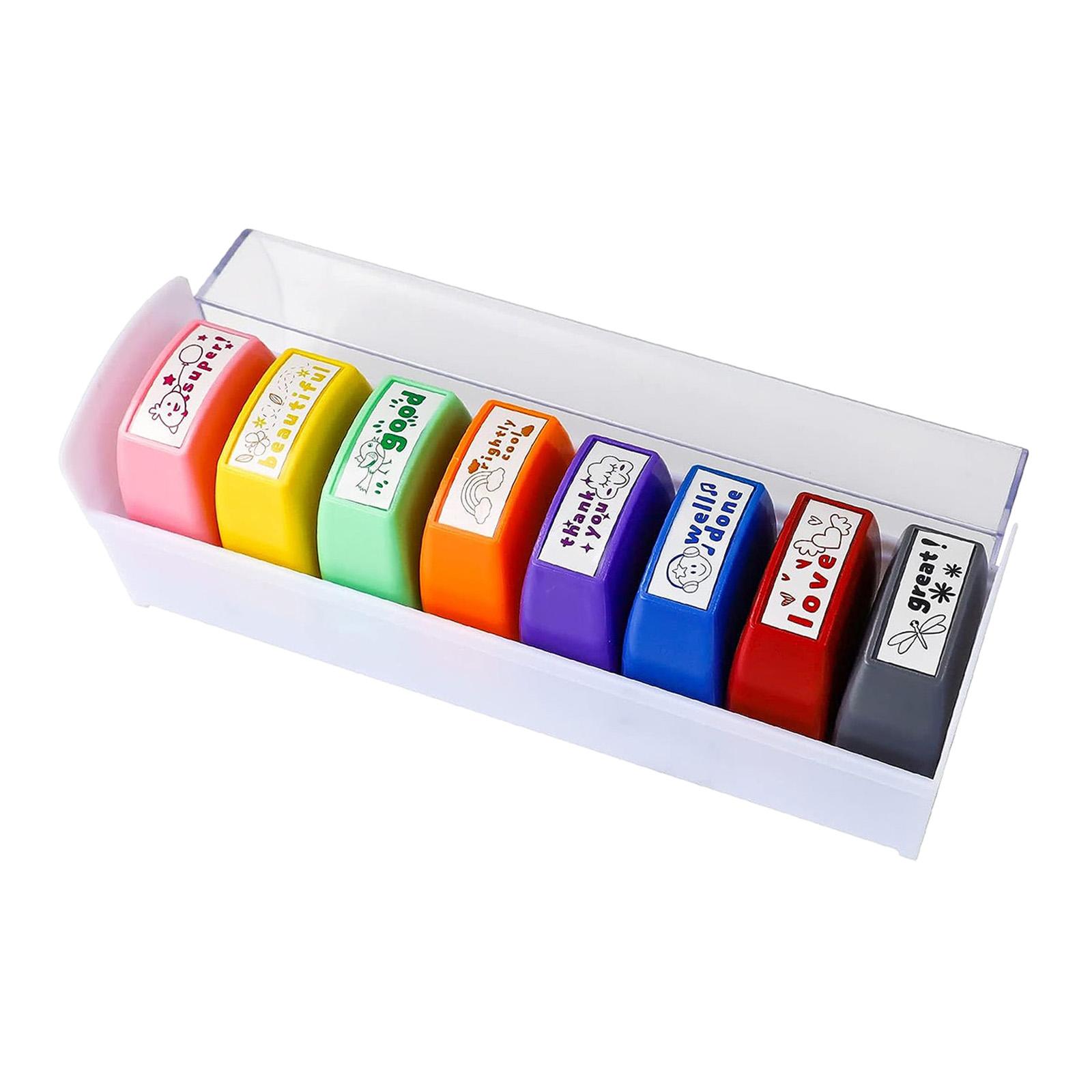 8x Teacher Stamps Set Encourag - Kids Education Motivation 评论和价格