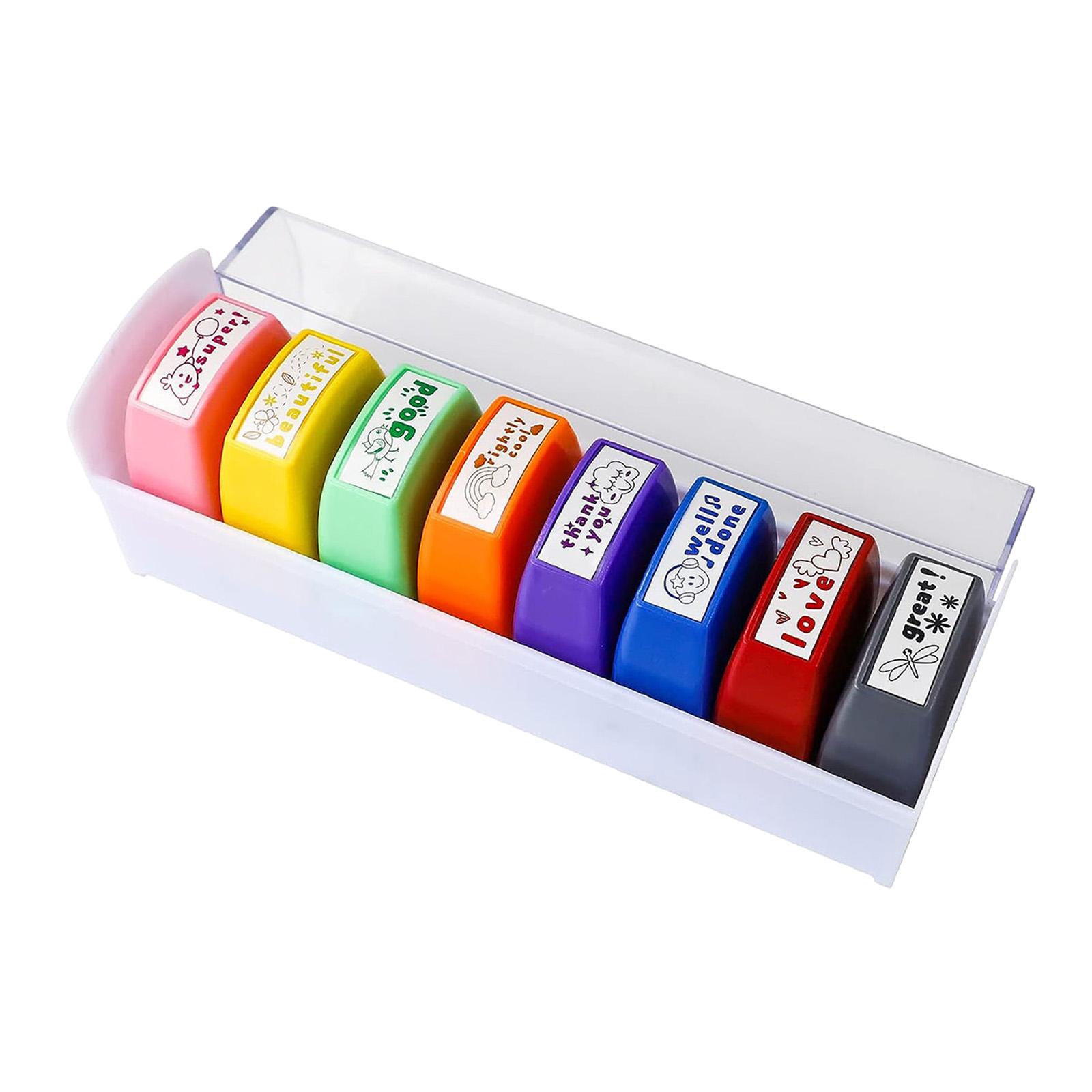 8x Teacher Stamps Set Encourag - Kids Education Motivation 评论和价格