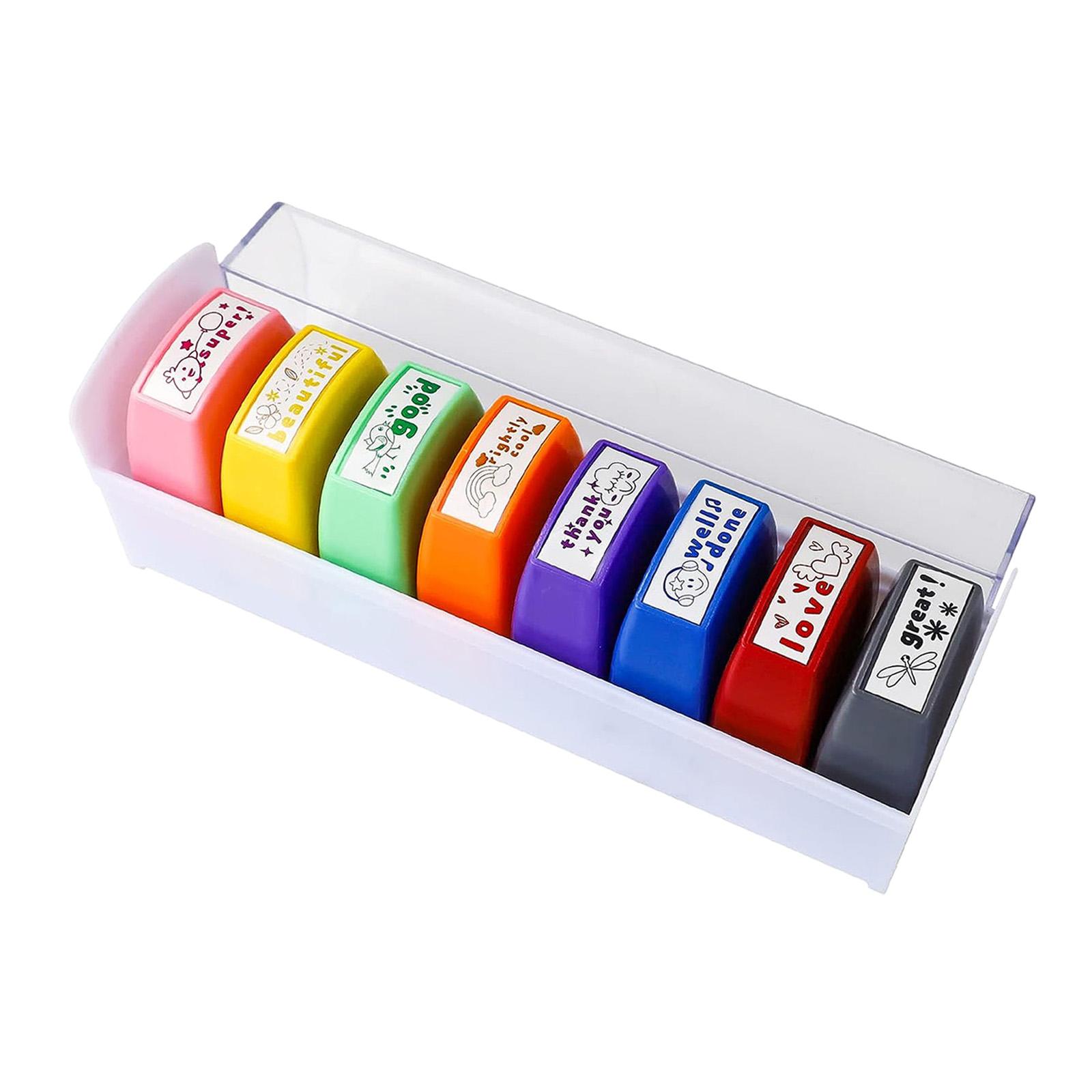 8x Teacher Stamps Set Encourag - Kids Education Motivation 评论和价格