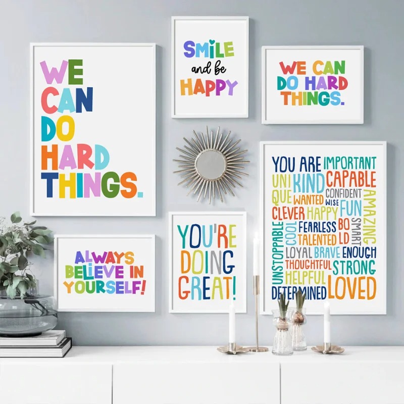 Positive Kid Classroom Wall Pi - Kids Education Motivation 评论和价格