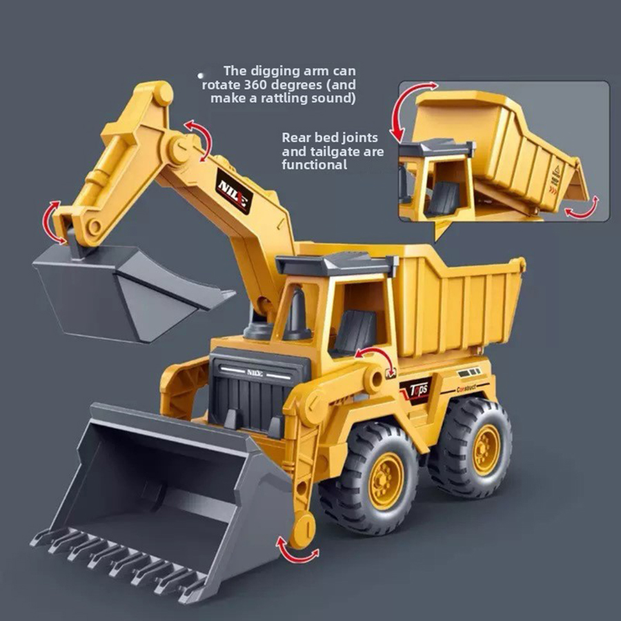 1pcs Excavator Truck Model Toy - Kids Education Material 评论和价格