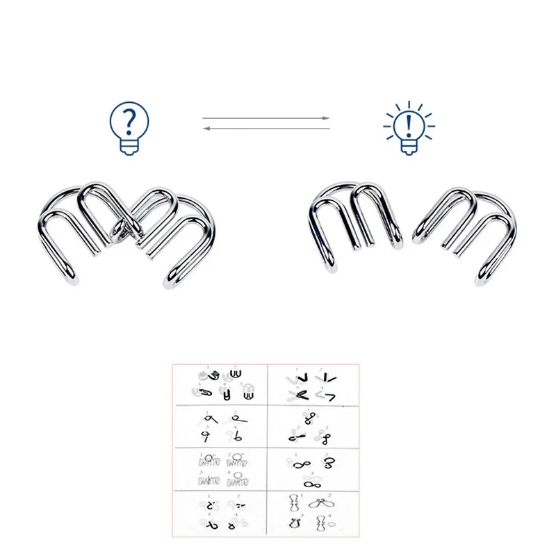 8PCS/Set Metal Montessori Wire - Kids Education Material 评论和价格