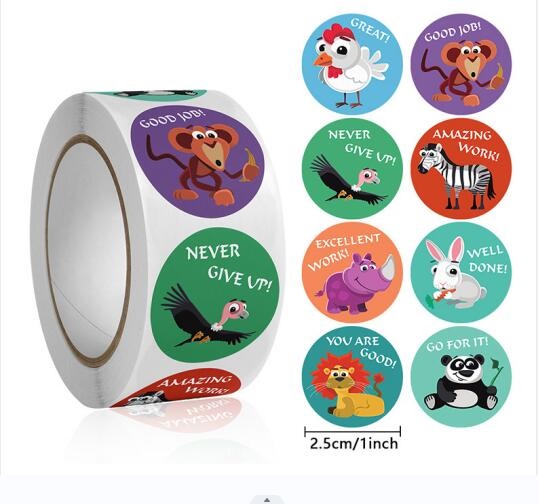 Cute Animal Learning Stickers  - Kids Education Motivation 评论和价格