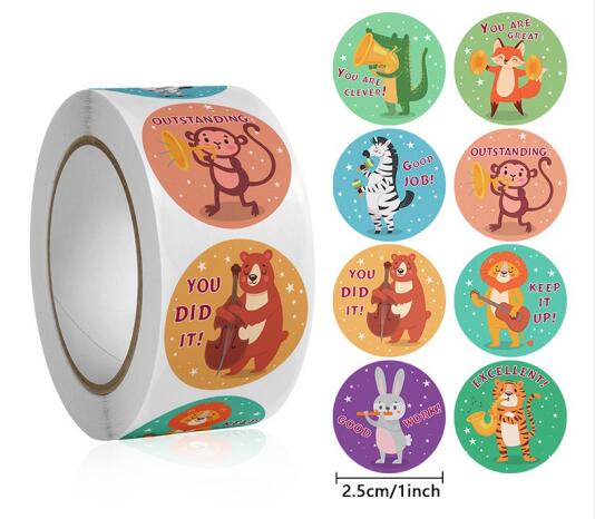 Cute Animal Learning Stickers  - Kids Education Motivation 评论和价格