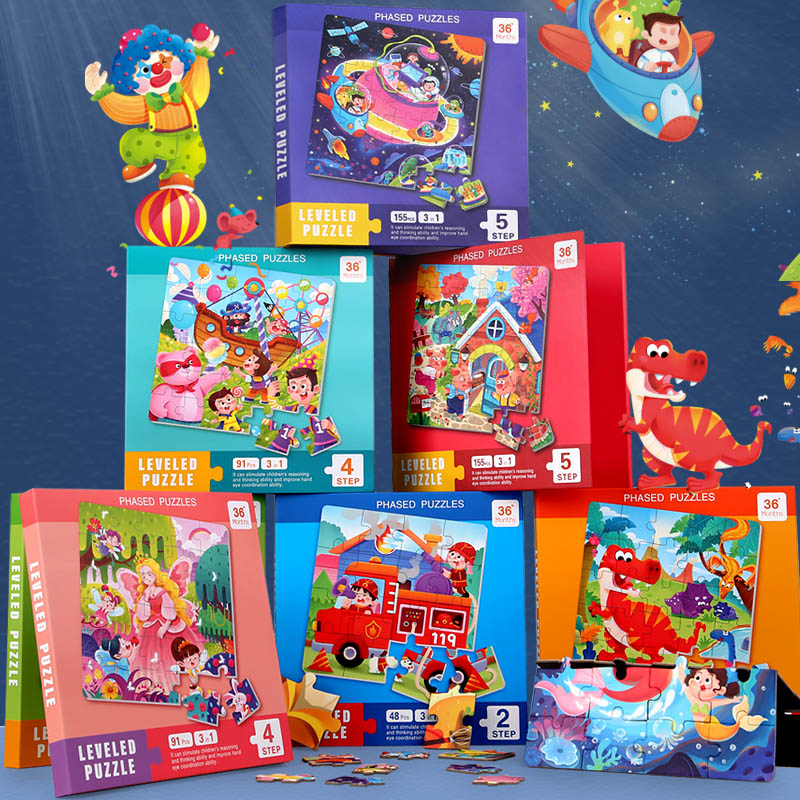 Kids Magnetic Wooden Puzzle Ca - Kids Education Material 评论和价格