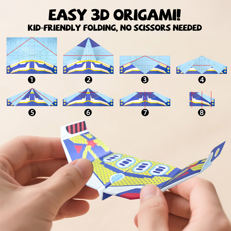 36 Sheets Paper Airplane Origa - Kids Educational Resources 评论和价格