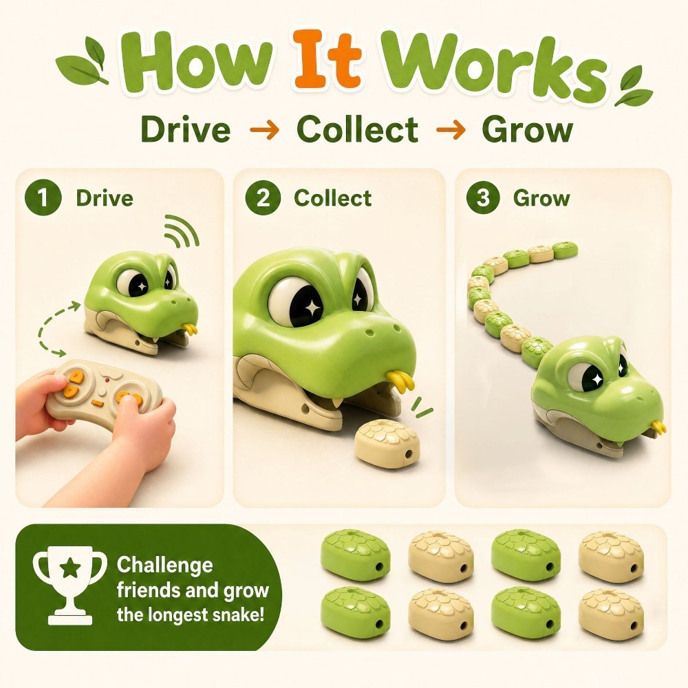Remote Controlled Greedy Snake - Kids Educational Resources 评论和价格