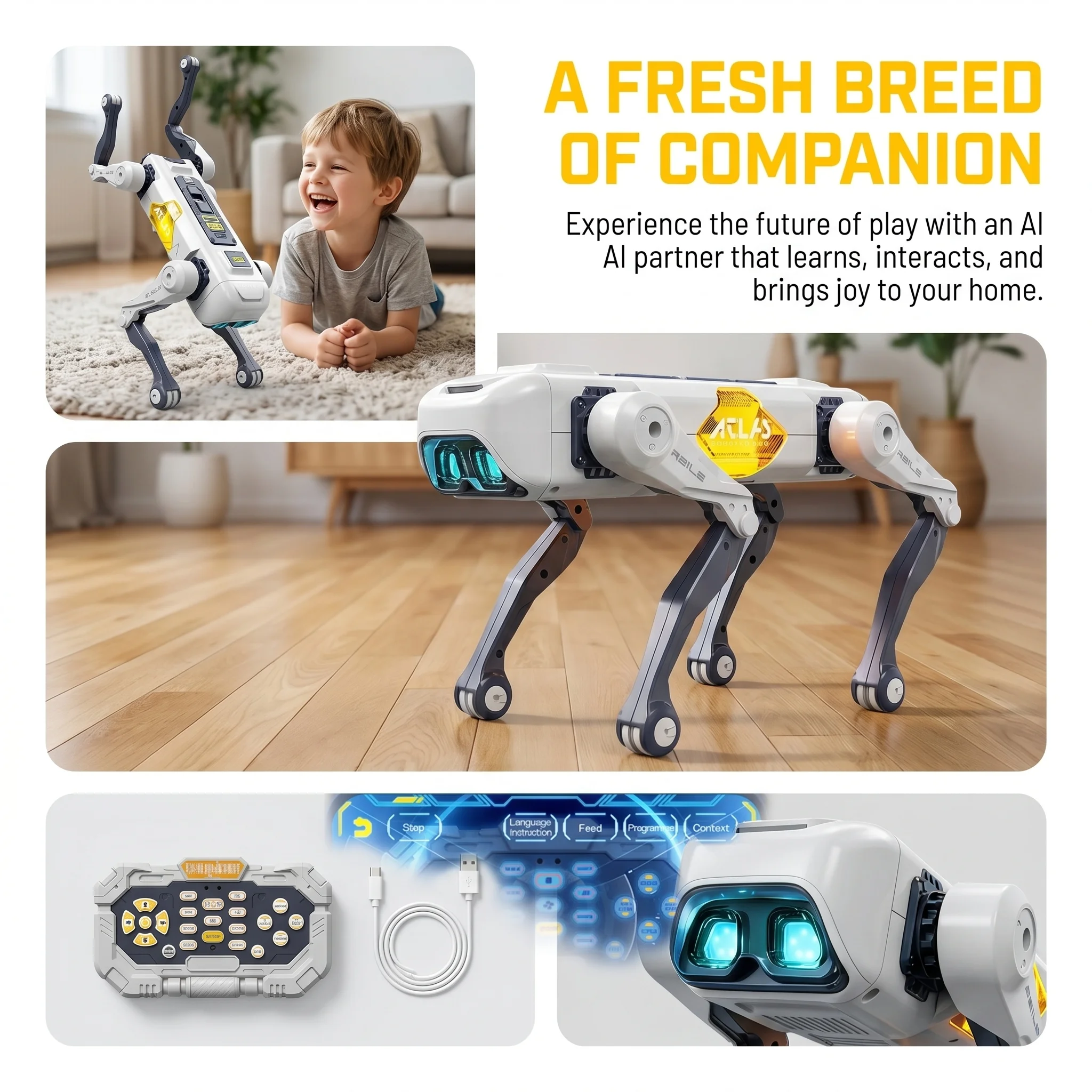AI Smart Robot Dog, Voice & AP - Kids Education Toys 评论和价格