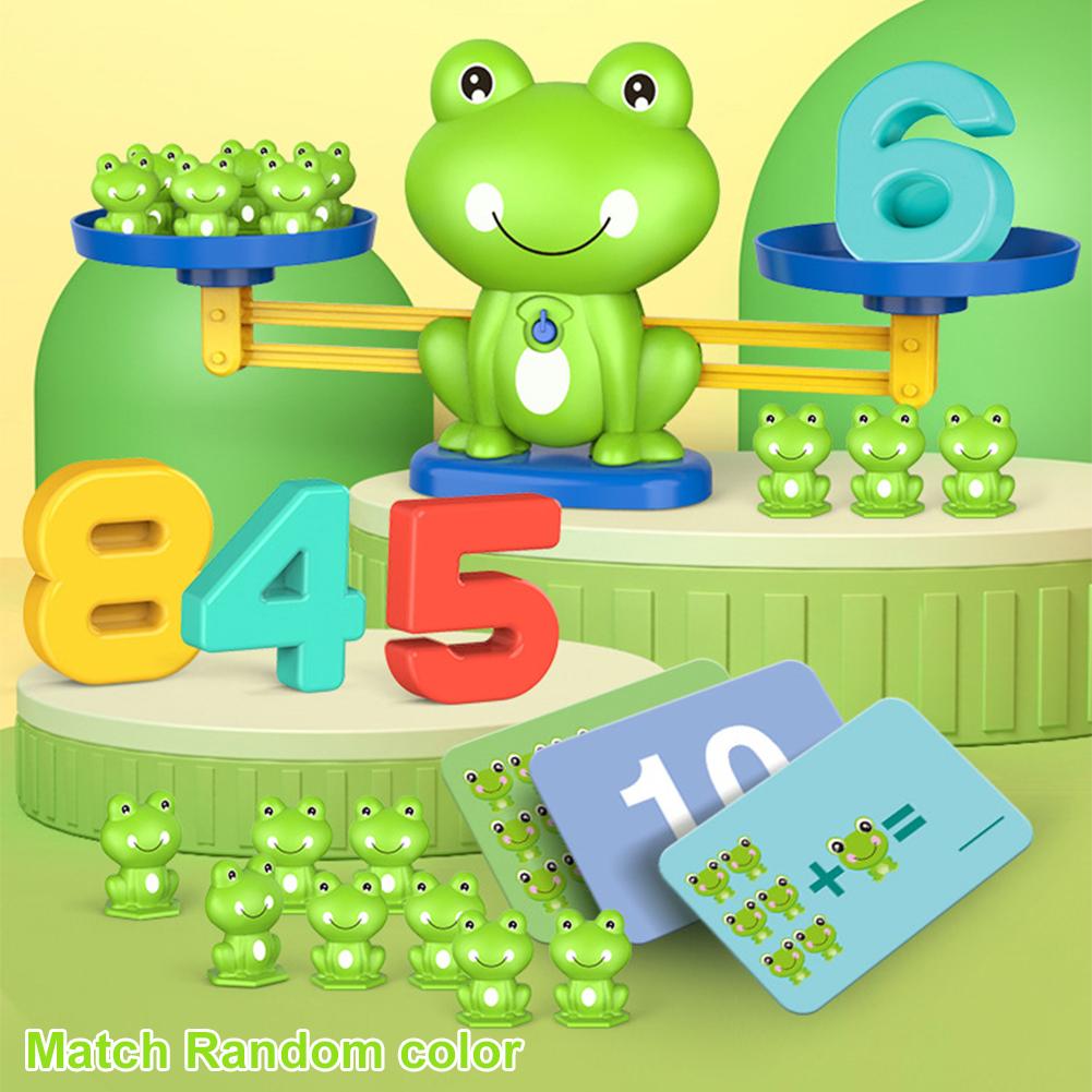 Frog Number Balance Math Toy P - Kids Education Material 评论和价格