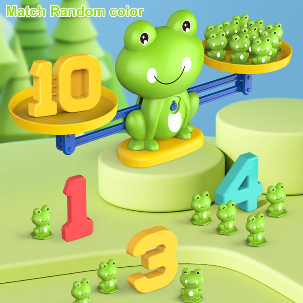 Frog Number Balance Math Toy P - Kids Education Material 评论和价格