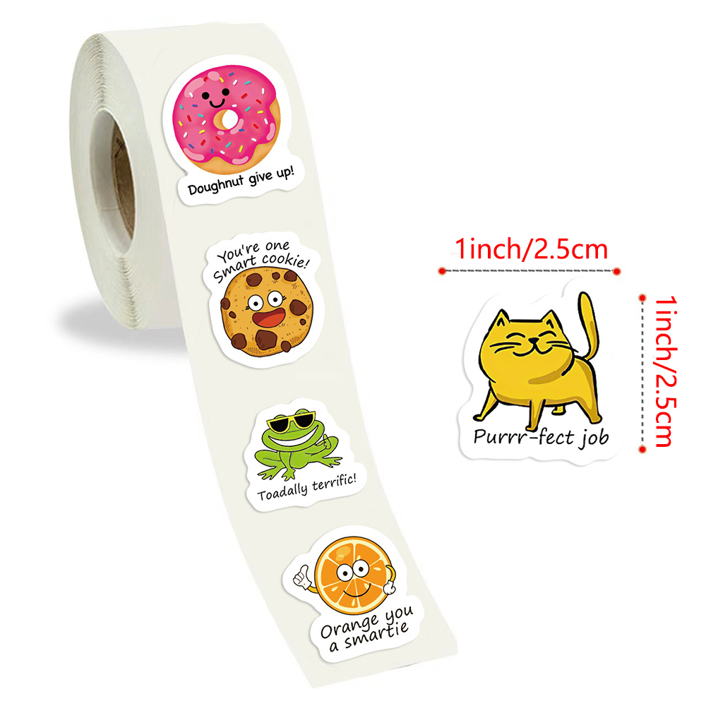 100-500pcs Cute Decal Student  - Kids Education Motivation 评论和价格