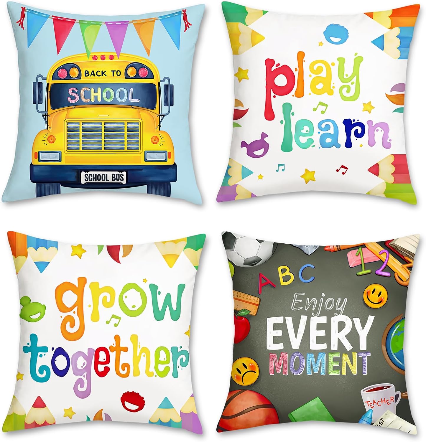 4 Pack Back to School Nursery  - Kids Education Motivation 评论和价格